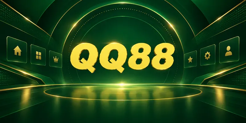 Ảnh đại diện trang chủ QQ88 với logo vàng trên nền xanh
